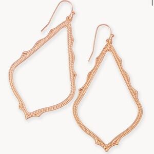 Rose Gold Sophie drop earrings